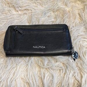 Nautica Black Leather Wallet